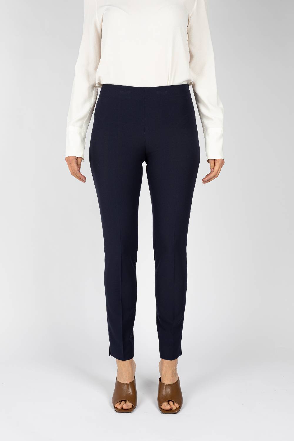 L.Pucci Pantaloni colore blu linea a gamba stretta da donna Negozi Online