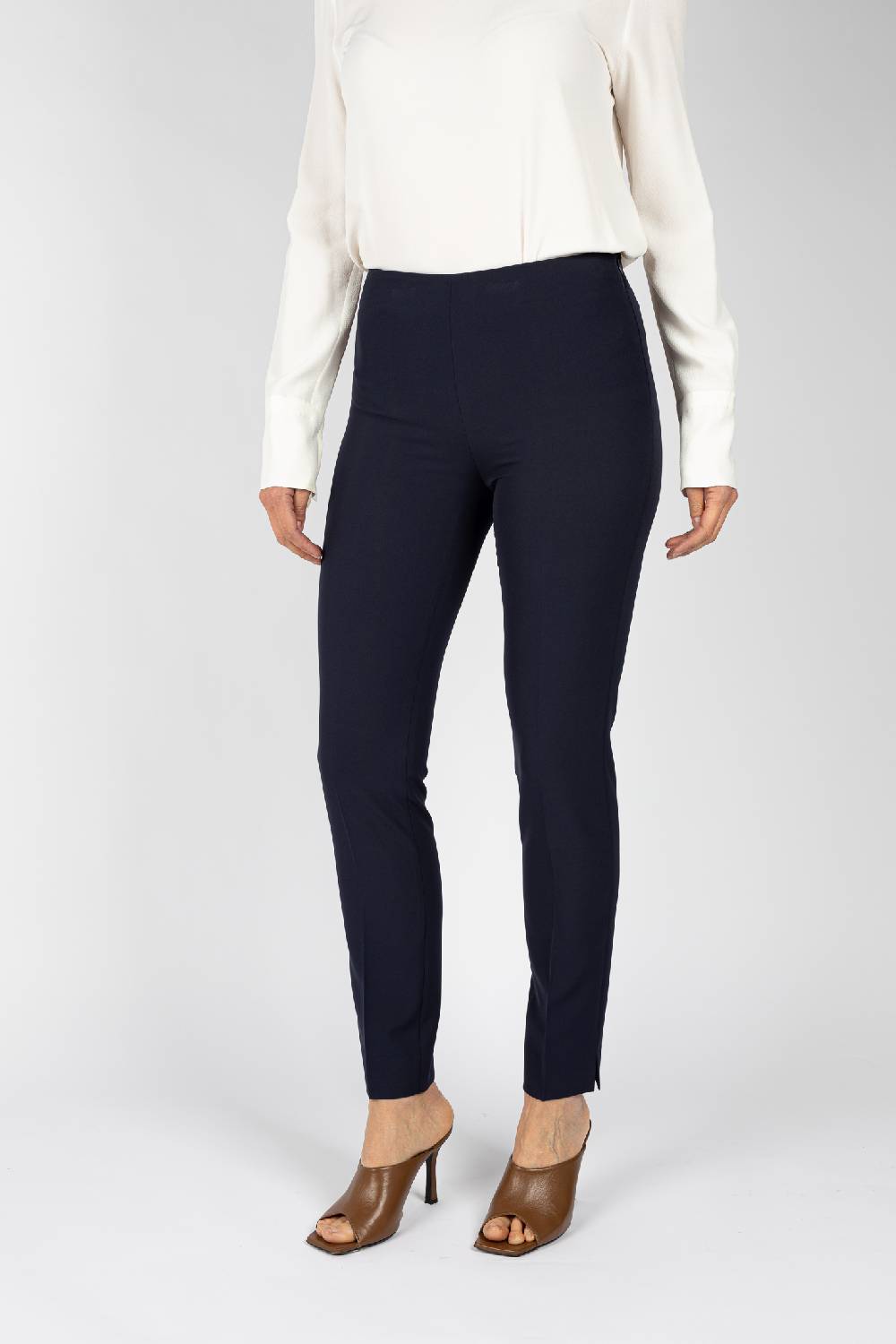 L.Pucci Pantaloni colore blu linea a gamba stretta da donna Negozi Online