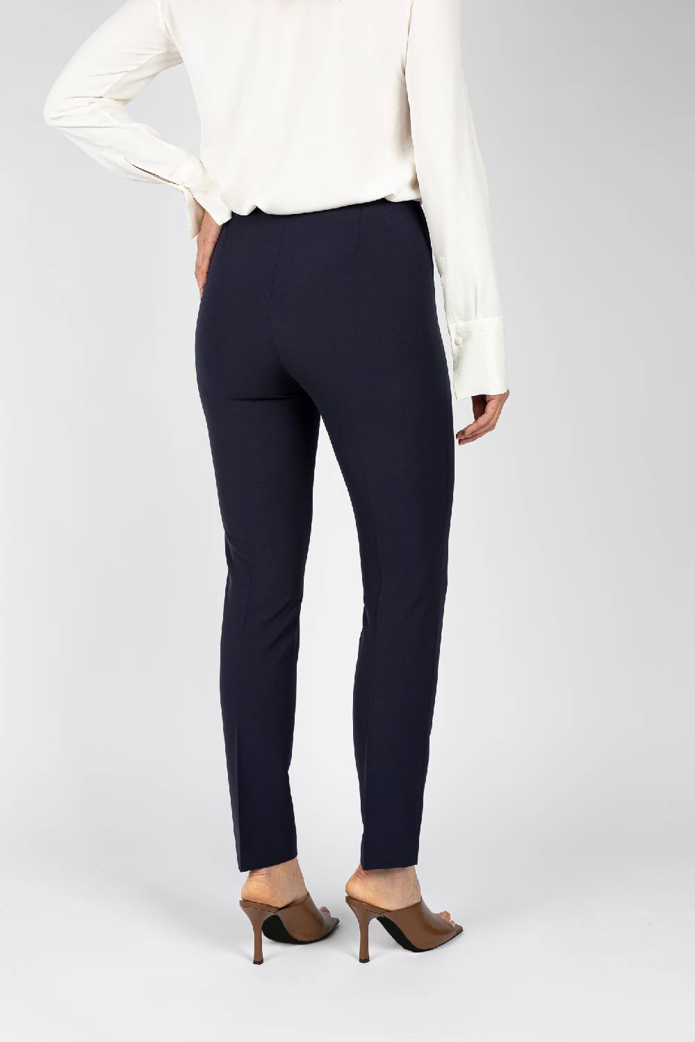 L.Pucci Pantaloni colore blu linea a gamba stretta da donna Negozi Online