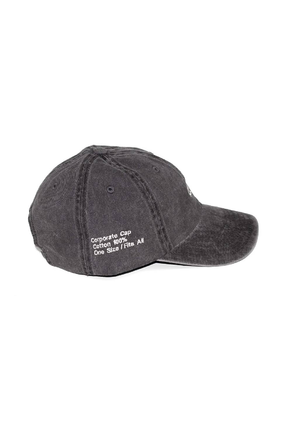 Lc23 Baseball Cap Washed Black Italy