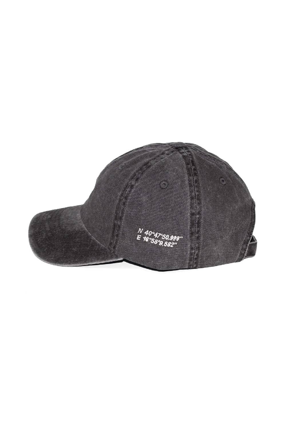 Lc23 Baseball Cap Washed Black Italy