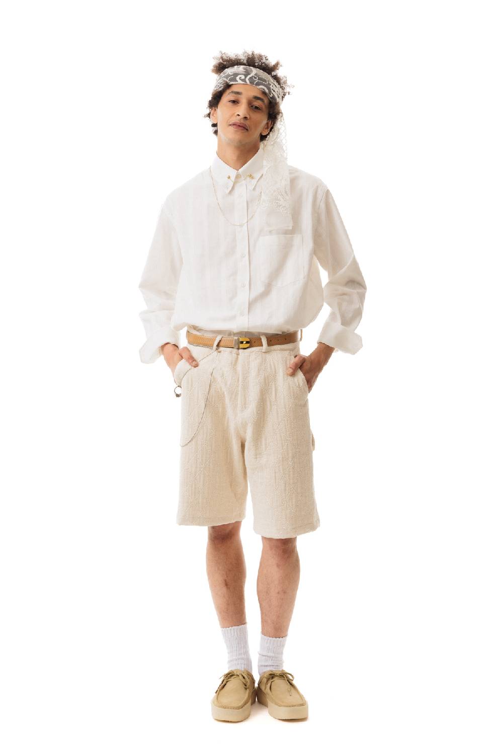 Lc23 Jaquard Work Shorts Shopping Online