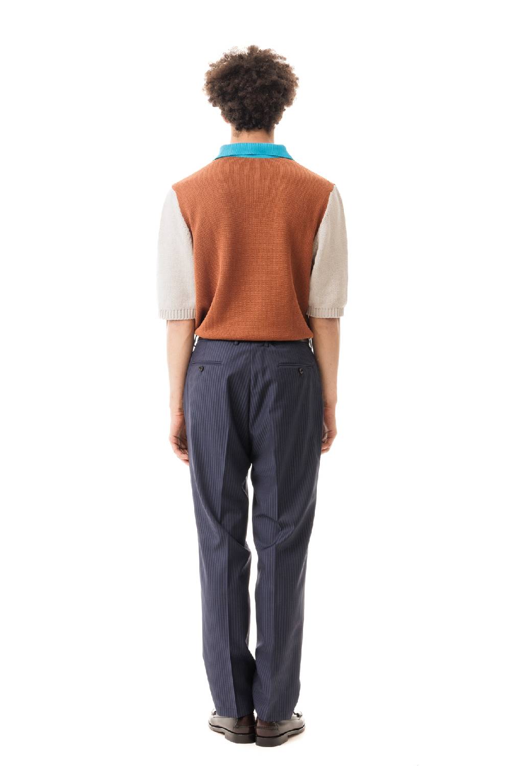 Lc23 Stripes Navy Trousers Online