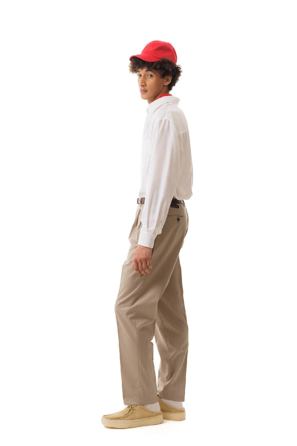 Lc23 Stripes Beige Trousers Outlet