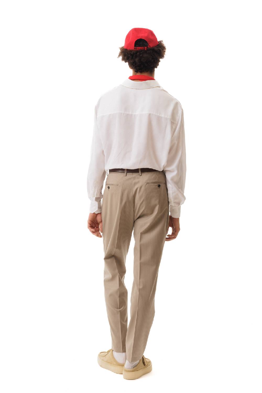 Lc23 Stripes Beige Trousers Outlet