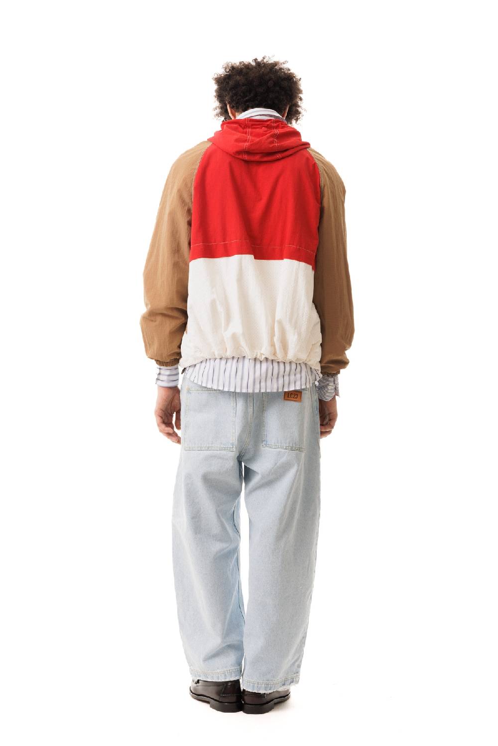 Lc23 Nylon Color-Block Hooded Jacket Red I Più Venduti