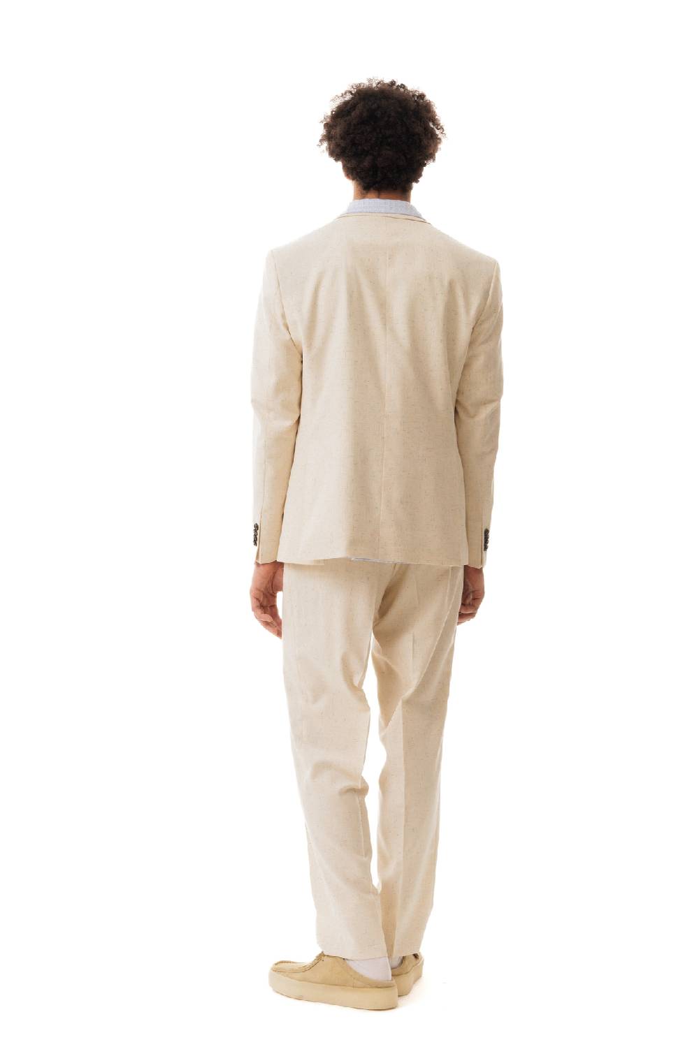 Lc23 Misto Lino Cream Blazer Vendite Flash