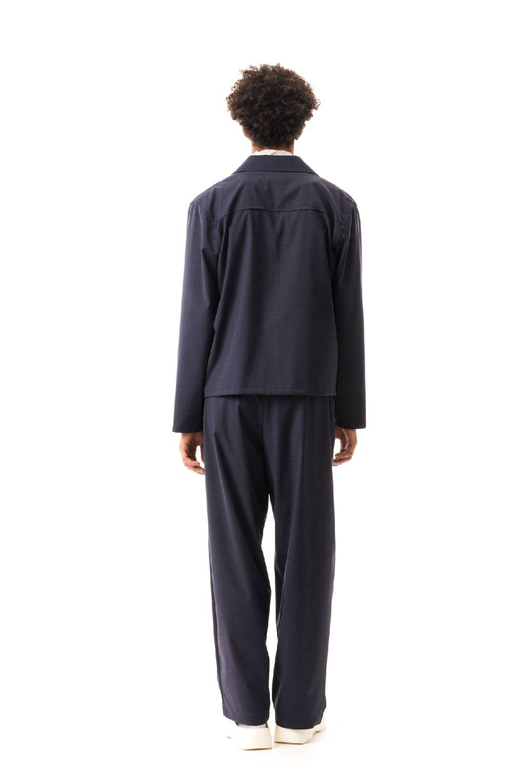 Lc23 Nylon-Wool Overshirt Navy Fino Al -60%