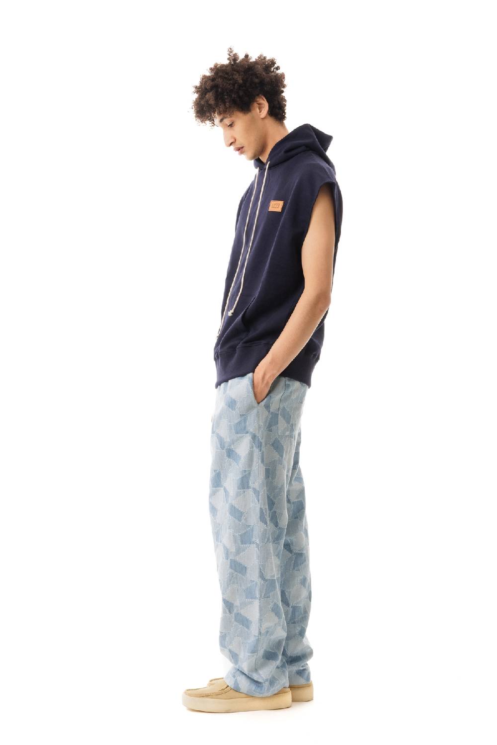 Lc23 Hoodie Vest Navy Sconto