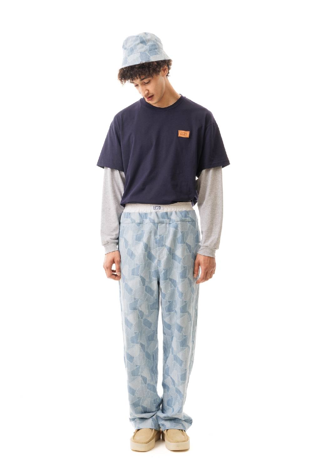 Lc23 Double Sleeve T-Shirt Navy Outlet