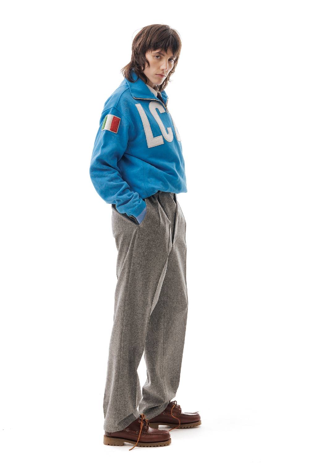 Lc23 LC23 x KAPPA EROI SWEATER BLUE Nuova