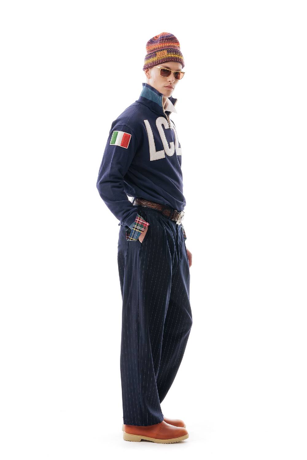 Lc23 LC23 x KAPPA EROI SWEATER NAVY Nuovi prodotti