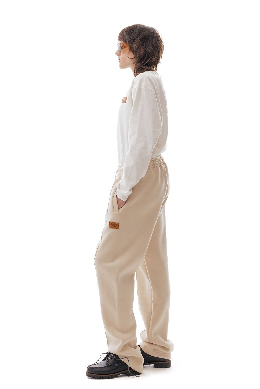 Lc23 Fleece Basic Pants Beige Italia