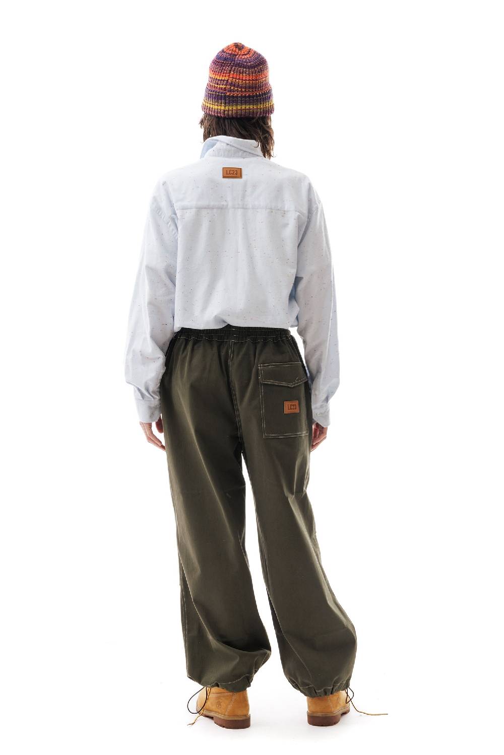Lc23 Paracadute Pants Army Green Nuovo