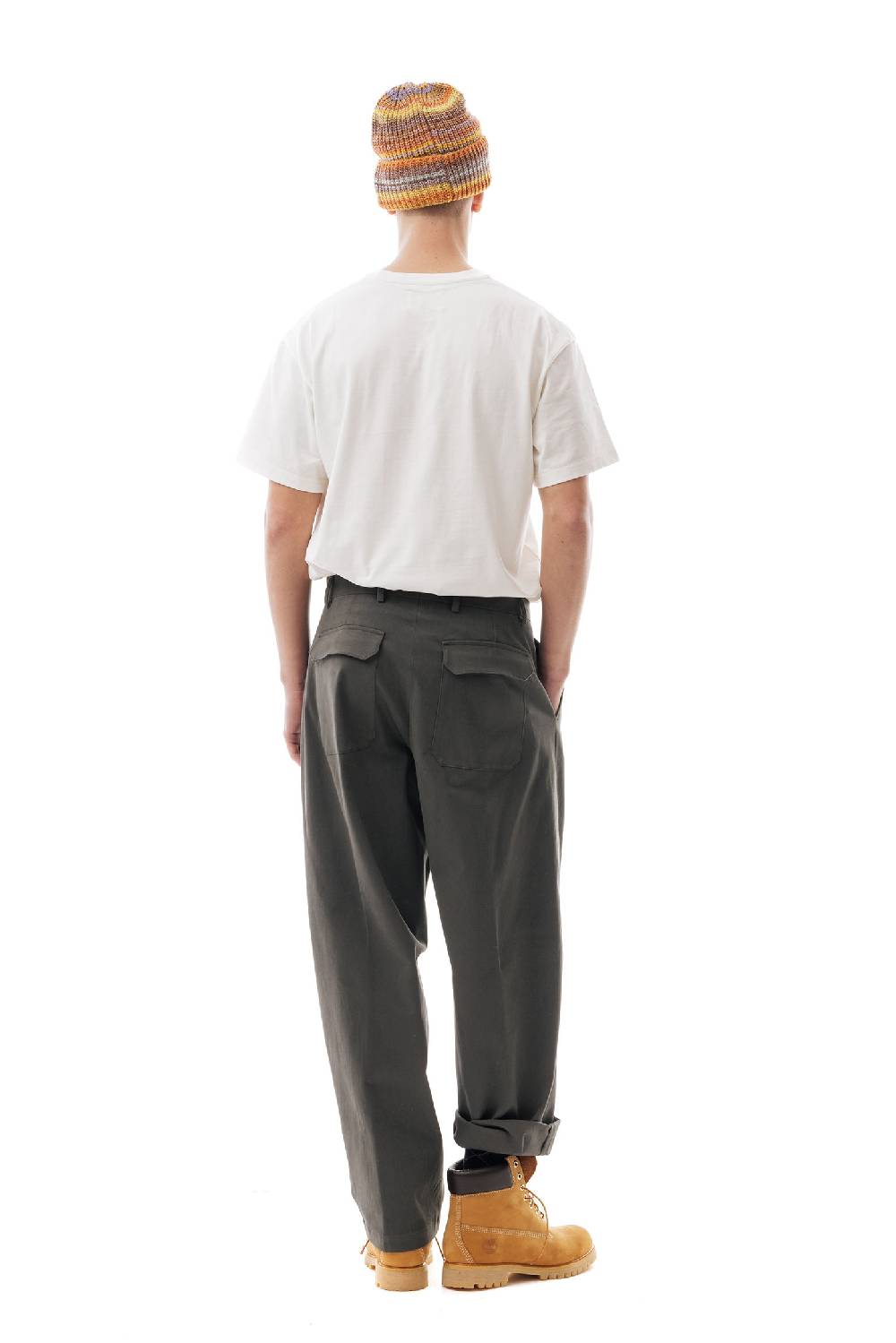 Lc23 Gabardina Double Pence Trousers Dark Grey Qualità