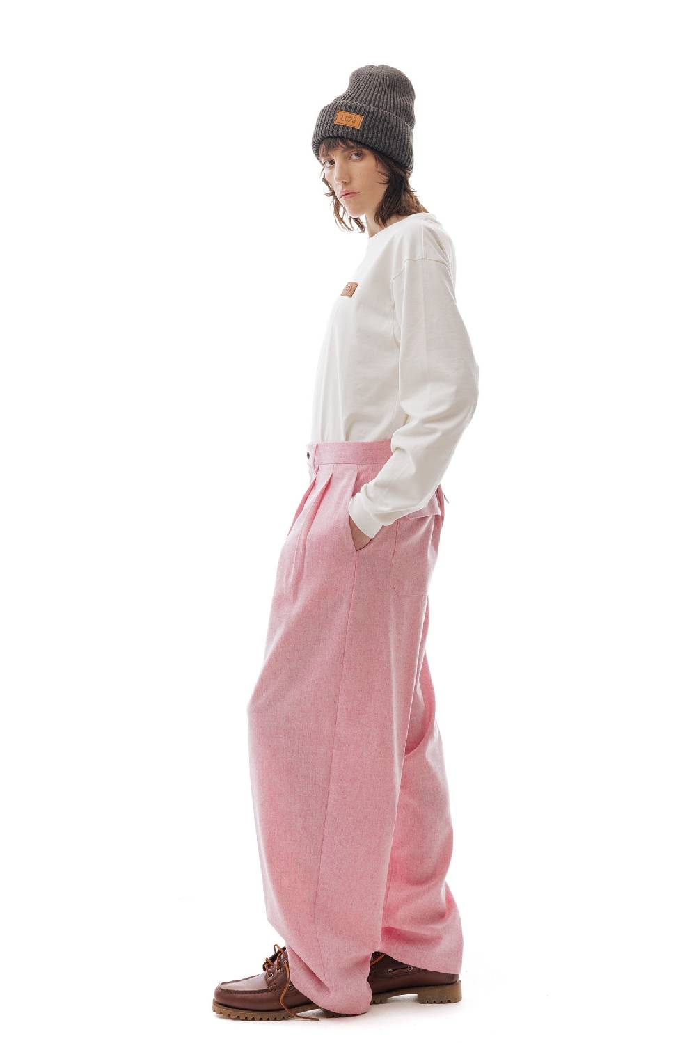Lc23 Shetland Double Pence Trousers Pink Vendita