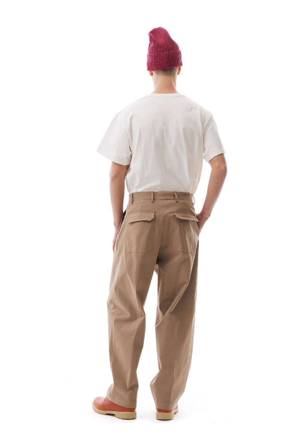 Lc23 Gabardina Double Pence Trousers Beige Spedizione Gratuita