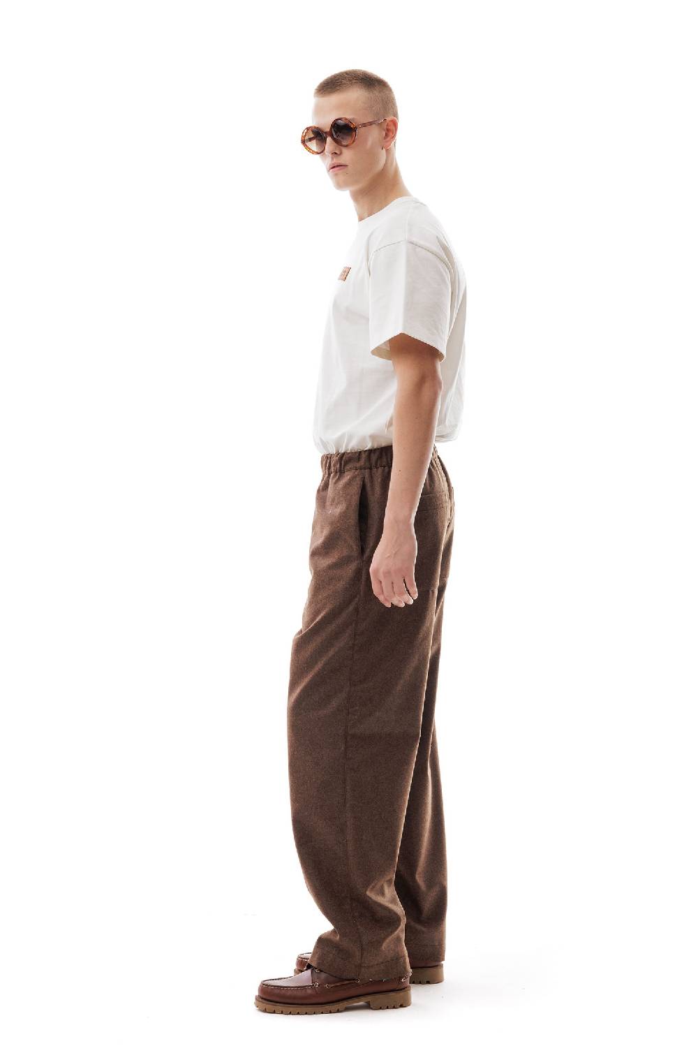 Lc23 WR Wool Pants Brown Pezzi Unici
