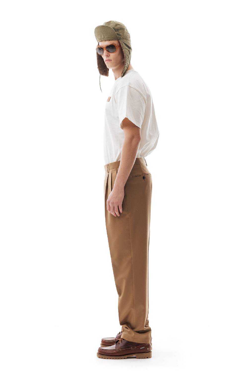 Lc23 Flannel Camel Trousers Qualità Garantita