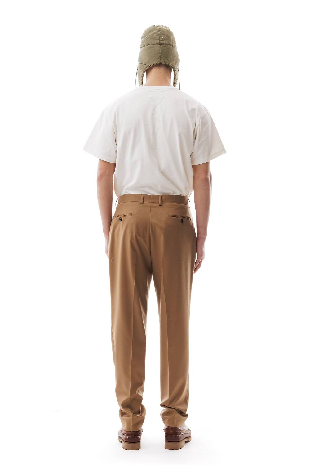Lc23 Flannel Camel Trousers Qualità Garantita