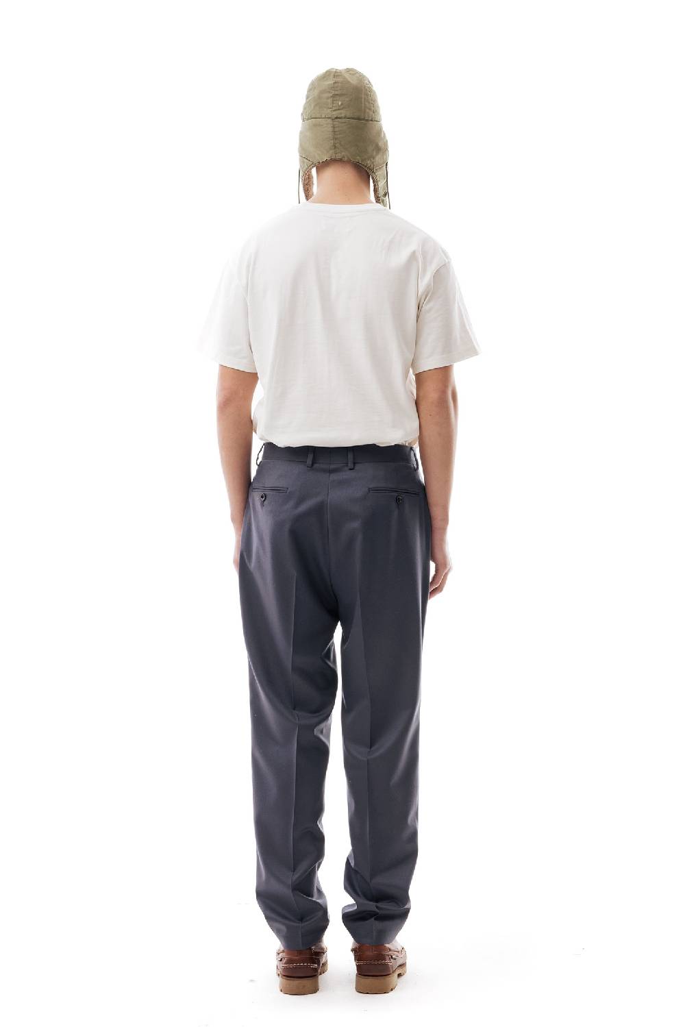 Lc23 Flannel Dark Grey Trousers Negozi Online
