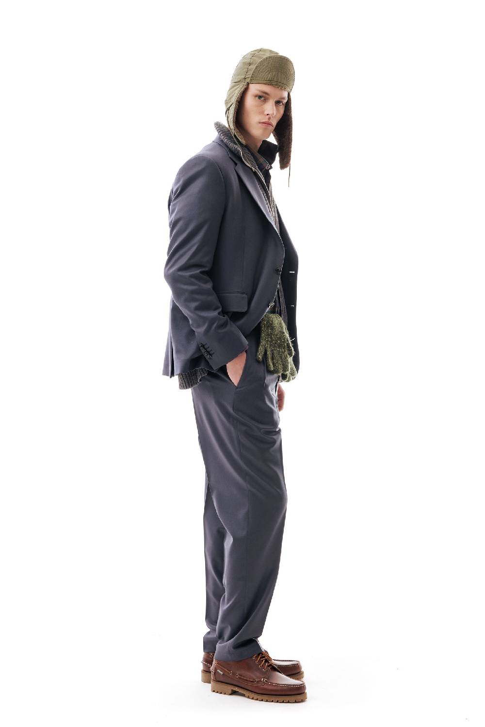 Lc23 Flannel Dark Grey Blazer Promozione Limitata