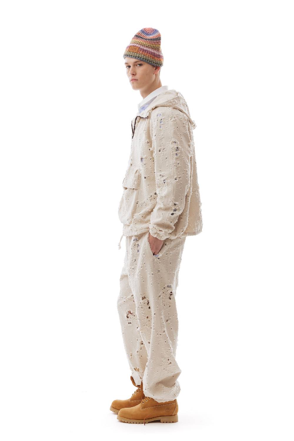 Lc23 Ripped Denim Anorak Prezzo Ridotto