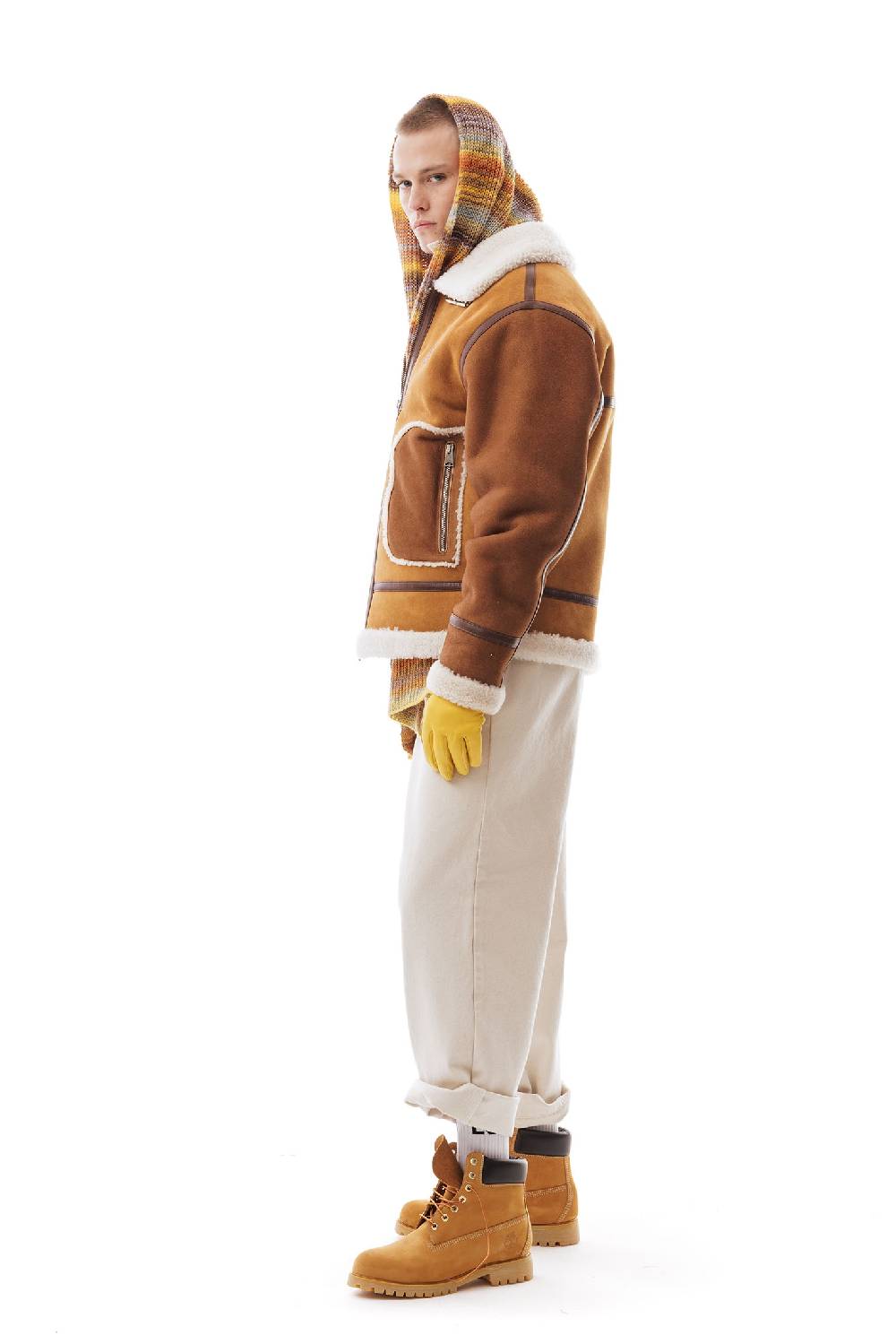 Lc23 Two-Tone Shearling Jacket Sottocosto