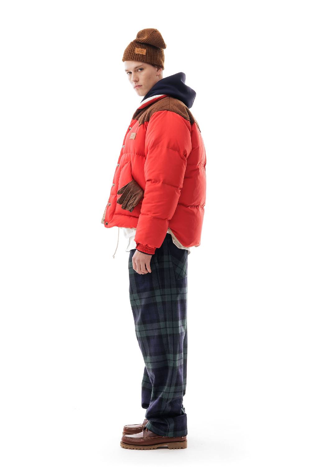 Lc23 Paneled Down Jacket Red Novità