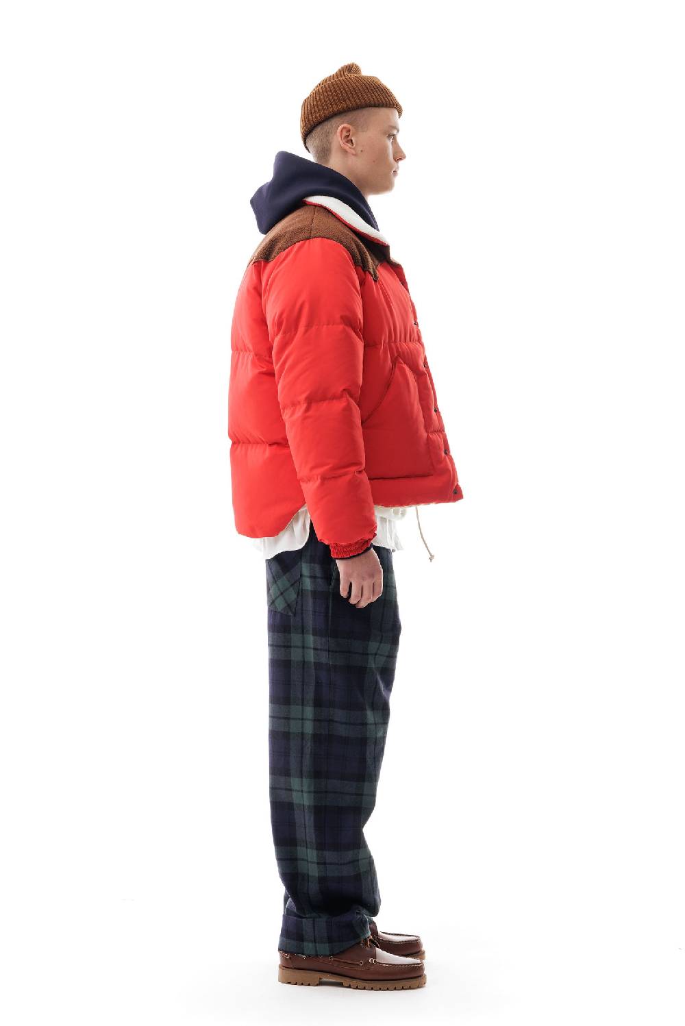Lc23 Paneled Down Jacket Red Novità