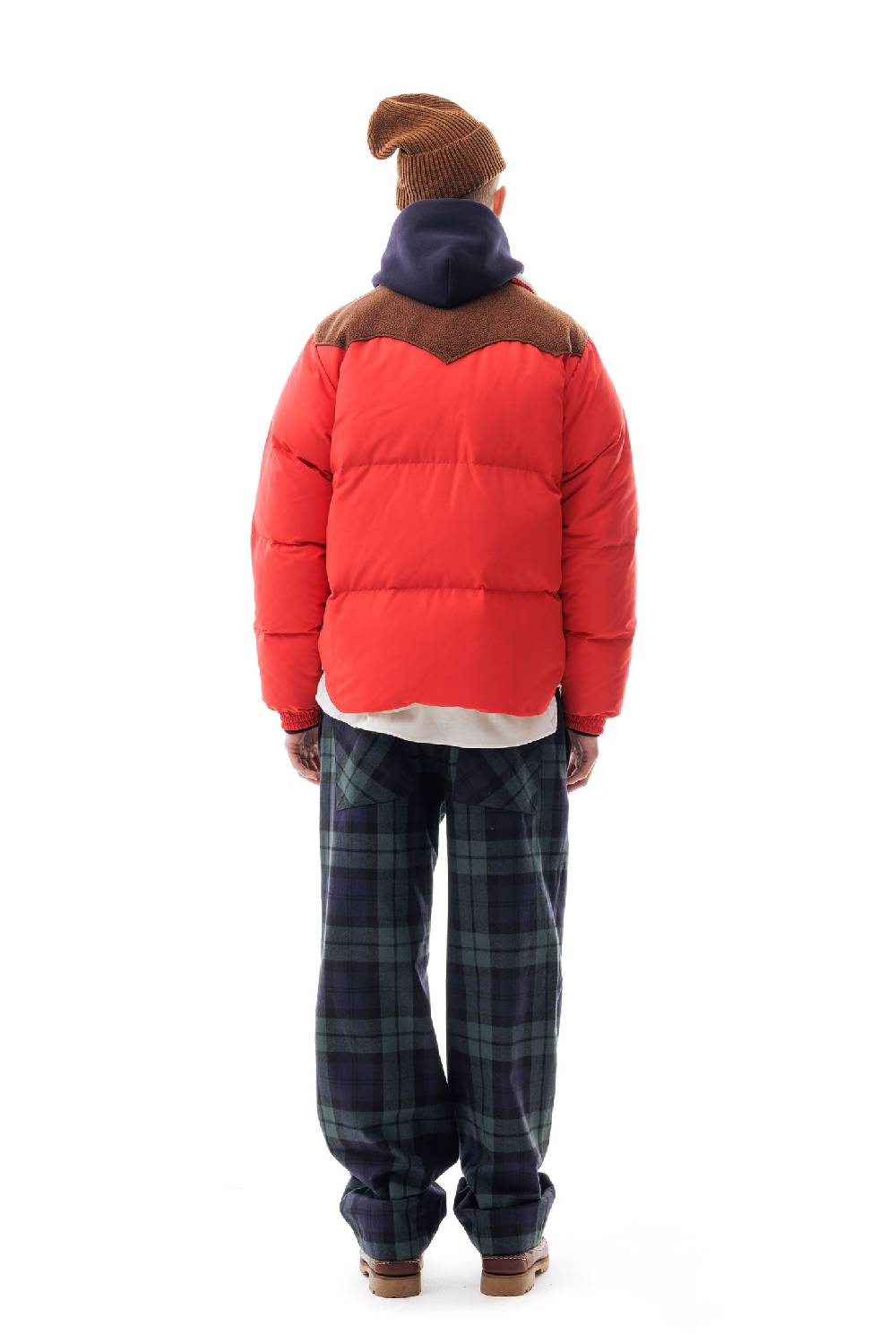 Lc23 Paneled Down Jacket Red Novità