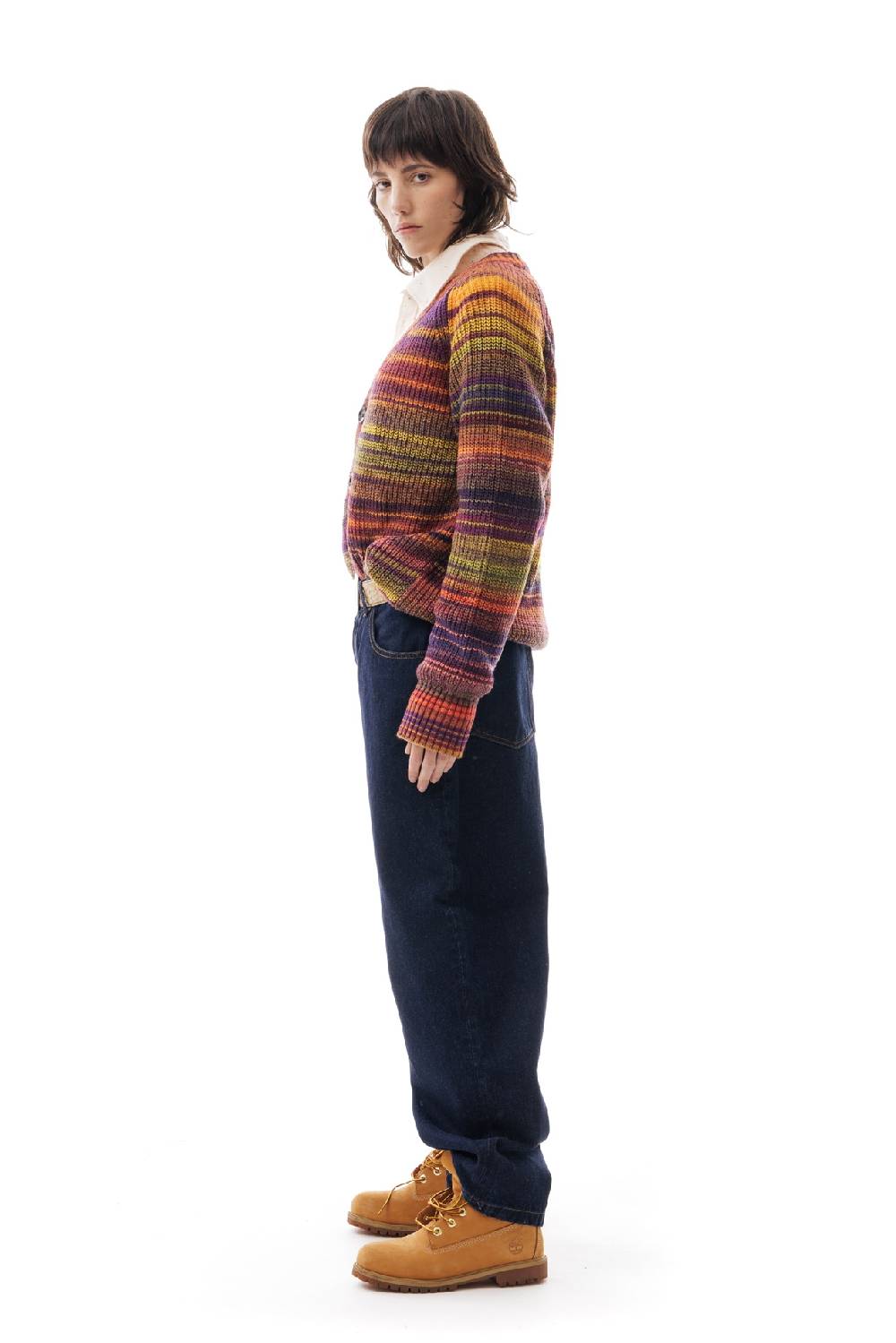 Lc23 Multicolor Cardigan Purple/Yellow Hotsell