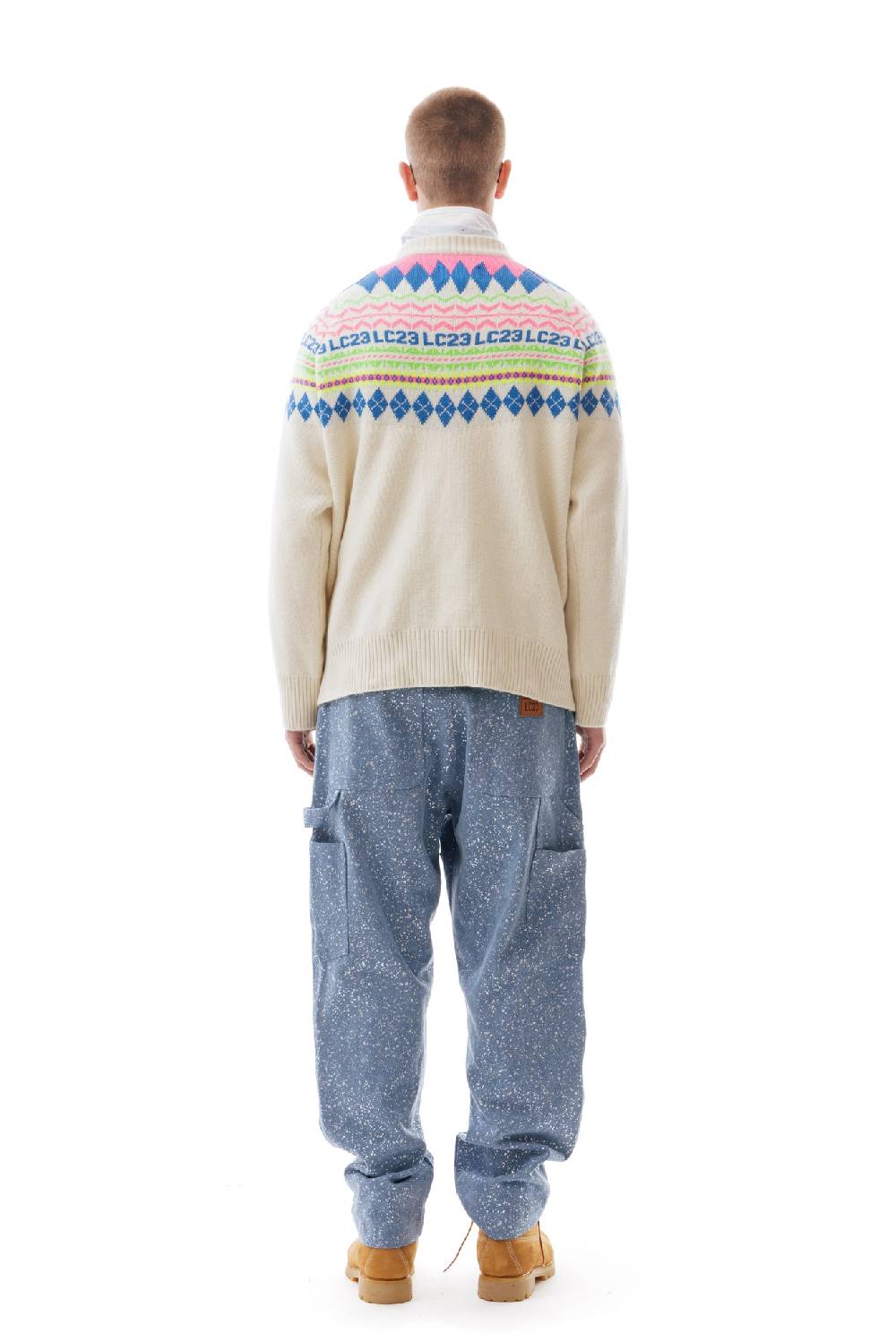Lc23 LC23 Norvegian Sweater Cream Vendite Flash