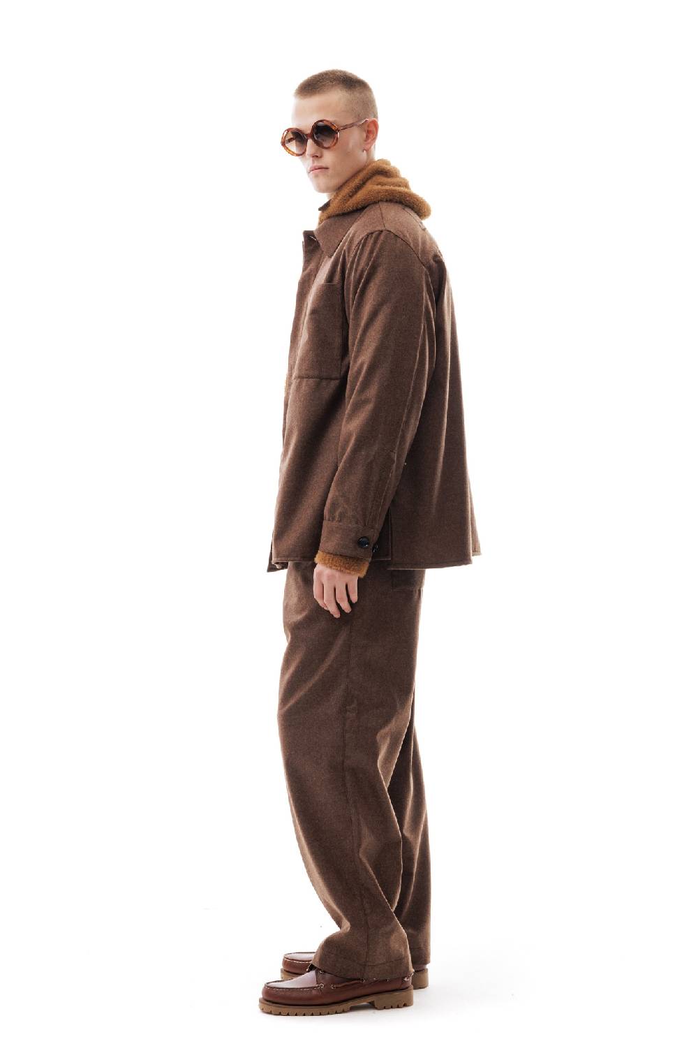 Lc23 WR Wool Overshirt Brown Nuova