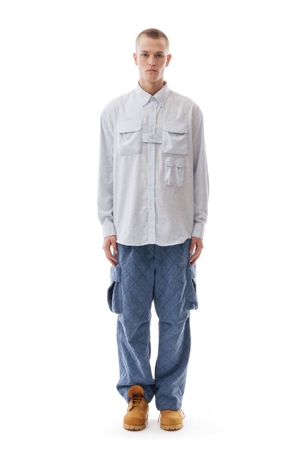 Lc23 Flannel Multipocket Shirt Blue
