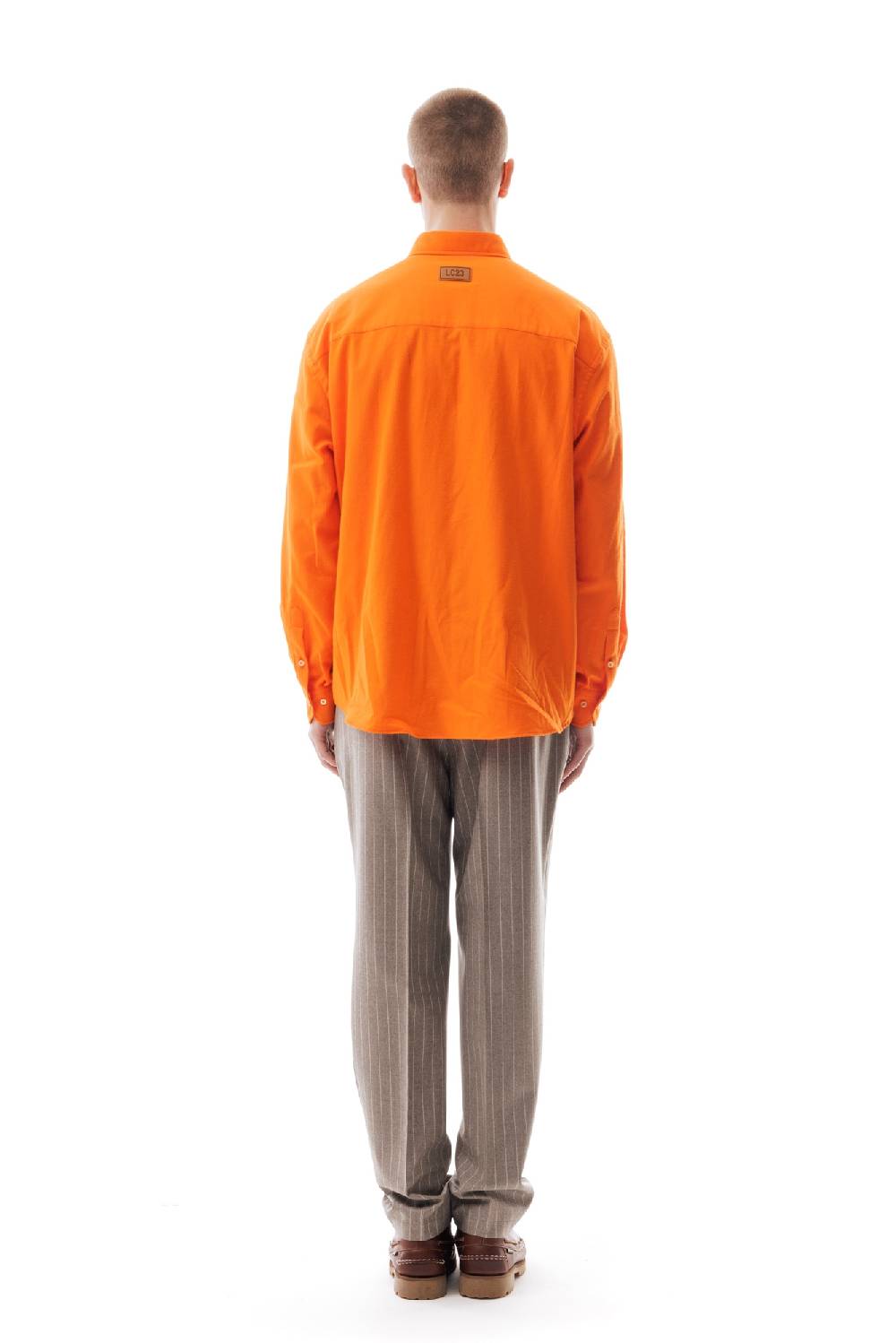 Lc23 Flannel Multipocket Shirt Orange 2025