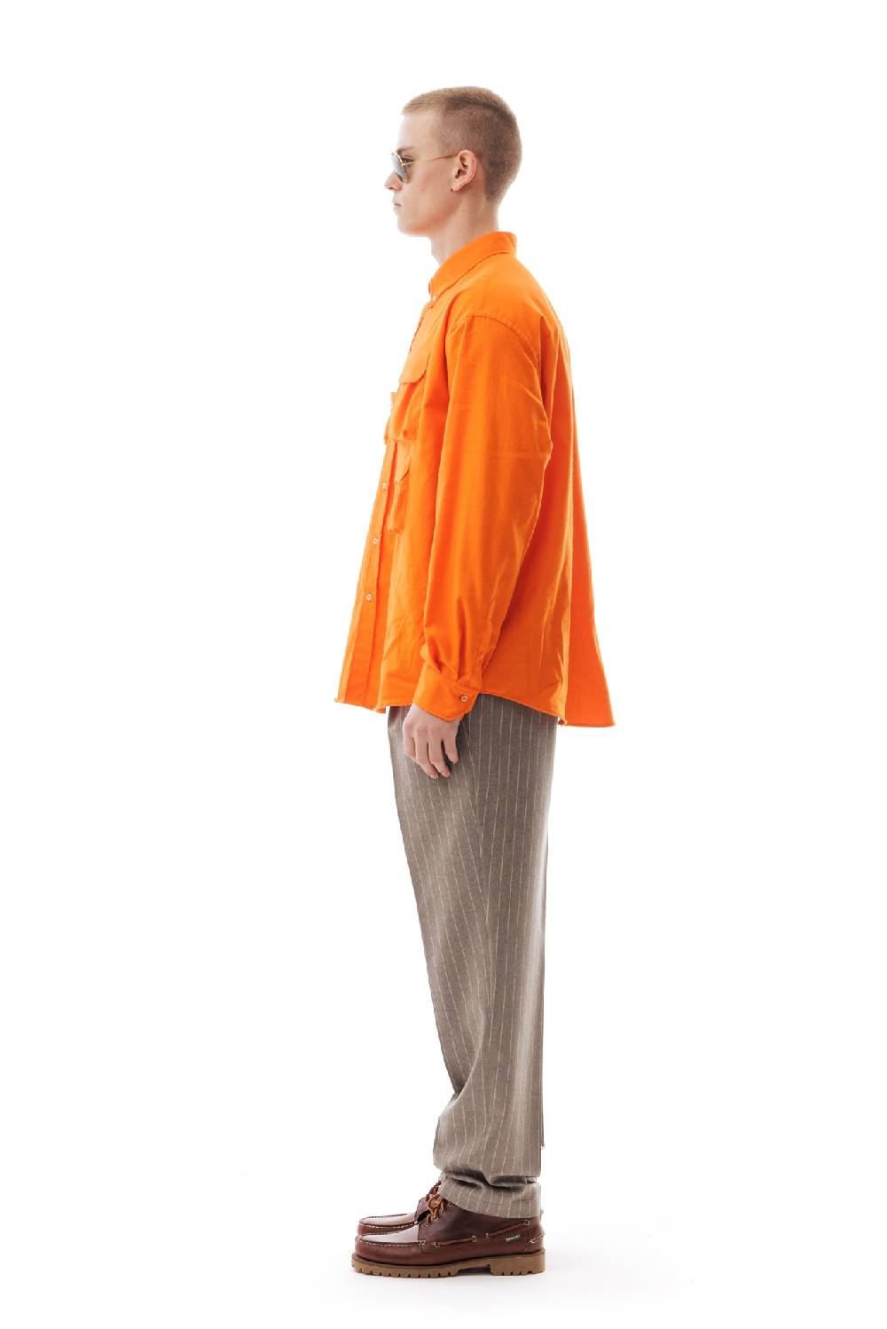 Lc23 Flannel Multipocket Shirt Orange 2025