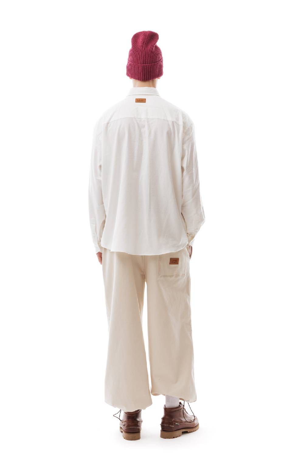 Lc23 Flannel Multipocket Shirt Cream In Linea