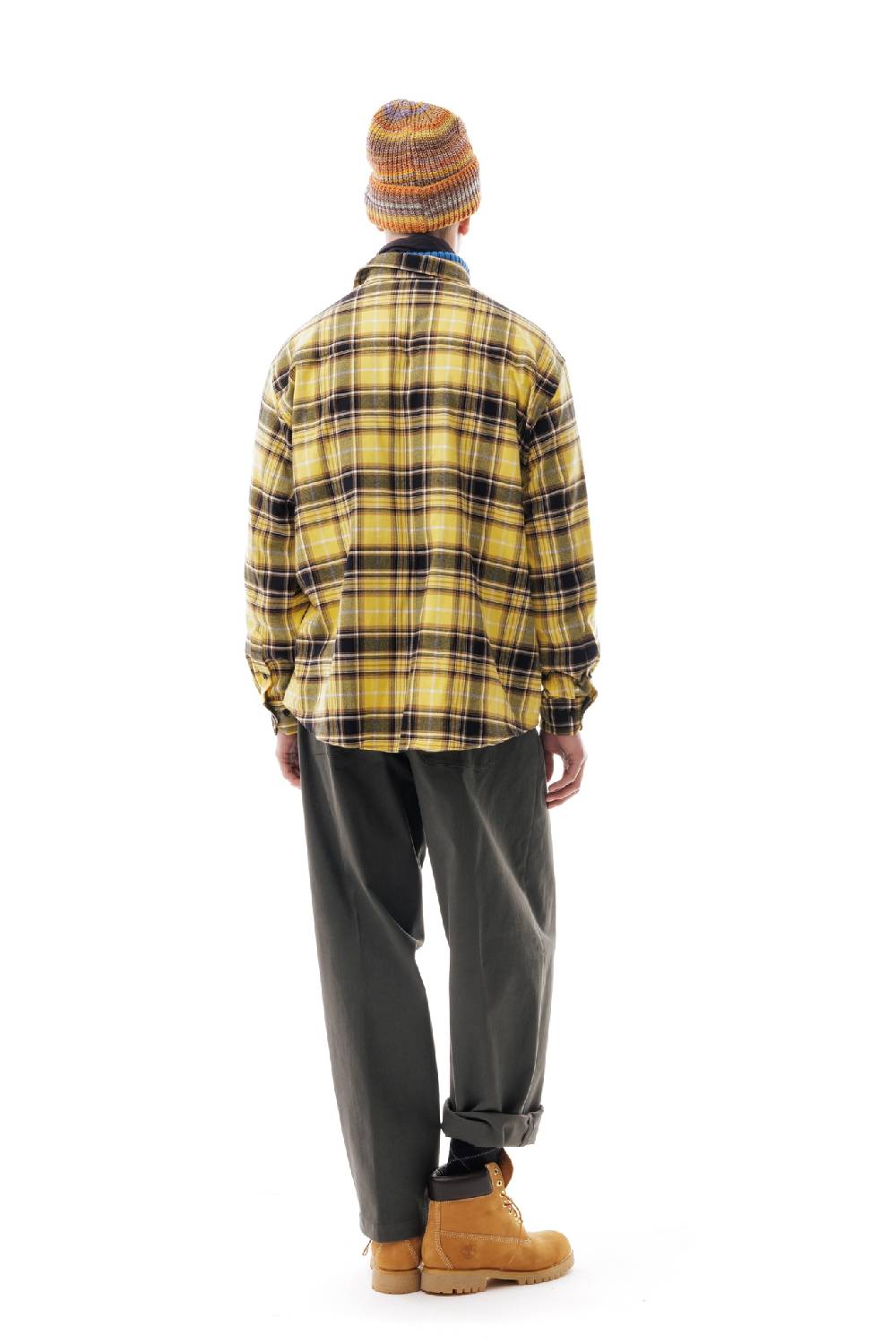 Lc23 Flannel Check Shirt Yellow/Grey Spedizione Gratuita