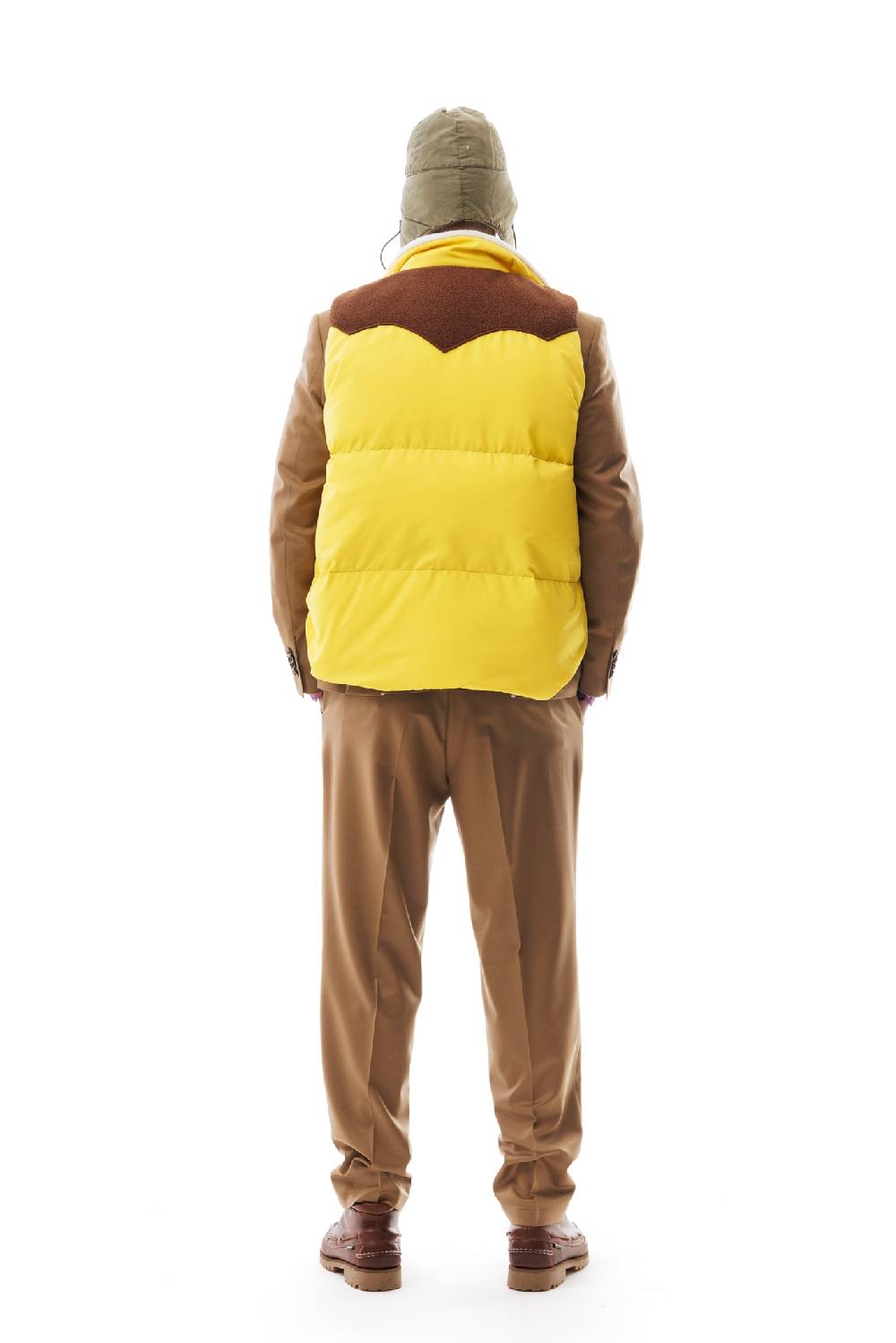 Lc23 Paneled Down Vest Yellow Qualità Garantita