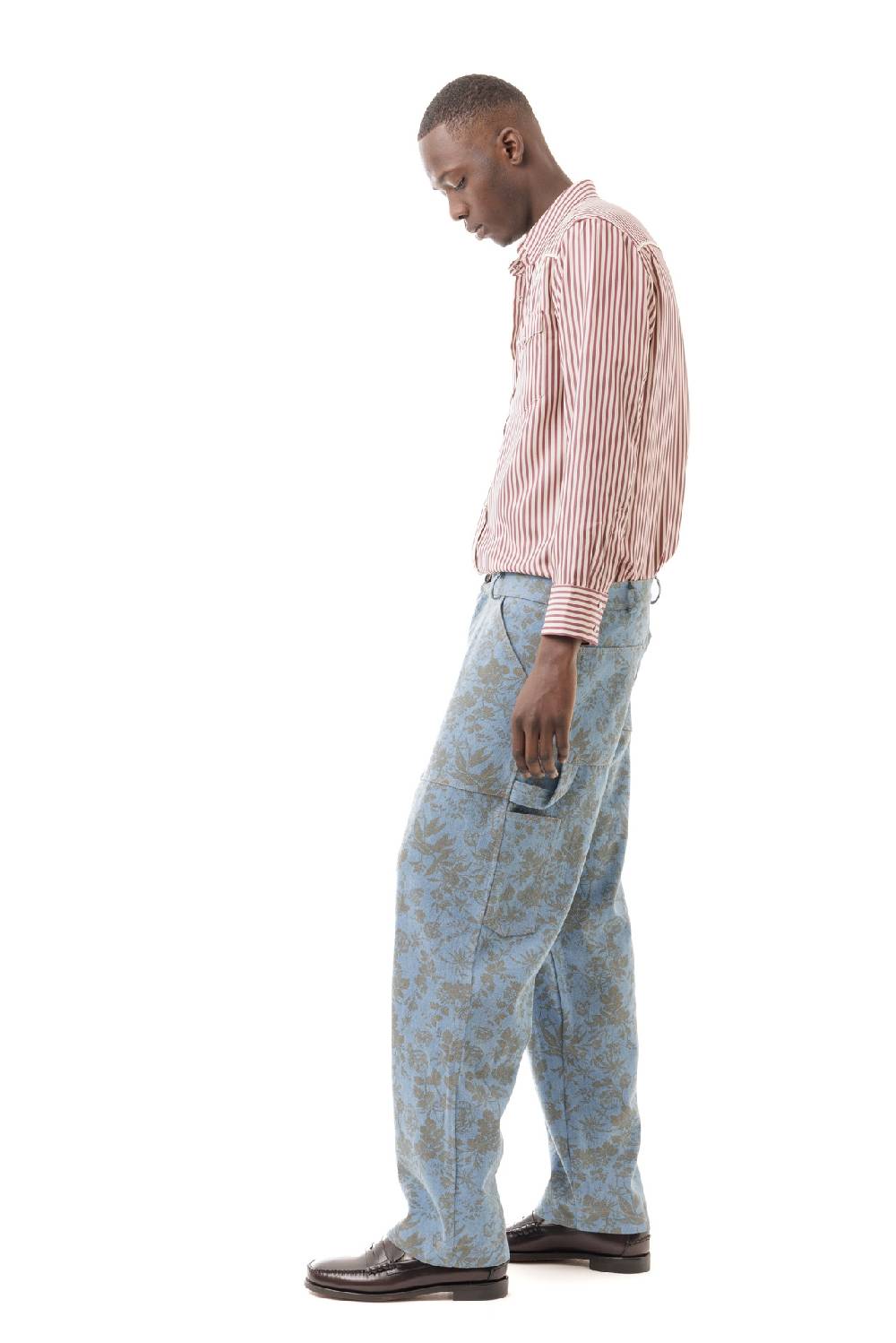 Lc23 Stripes Western Shirt Bordeaux Convenienza