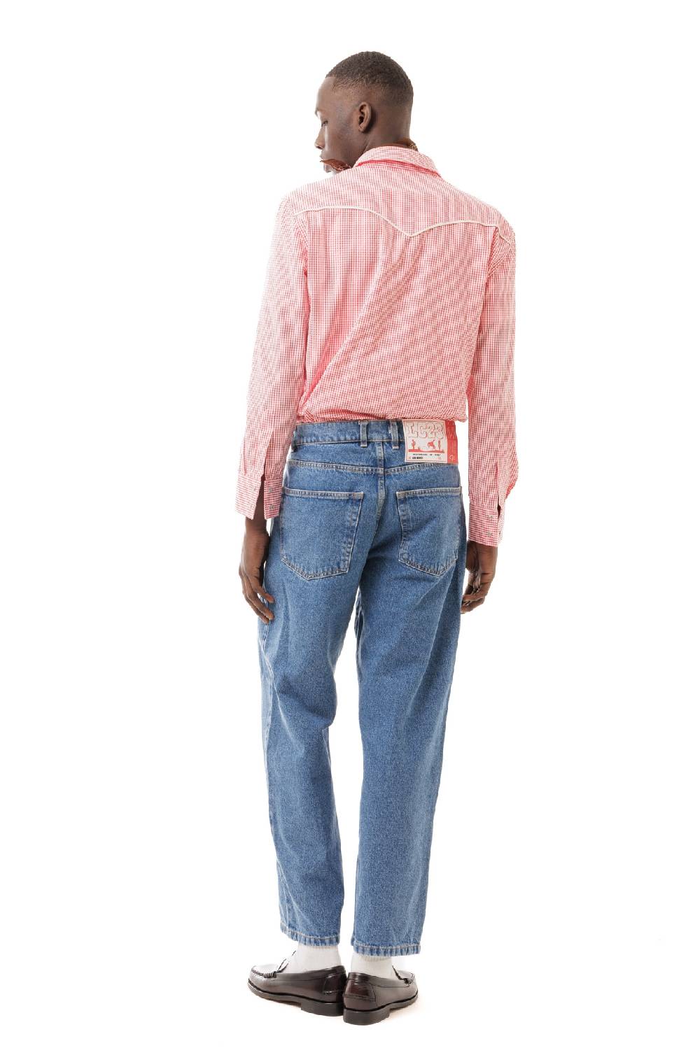 Lc23 Vichy Western Shirt Red In Saldo