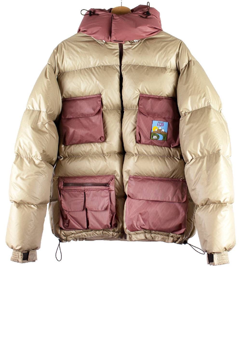 Lc23 Multipocket Down Jacket Beige/Pink Fino Al -60%
