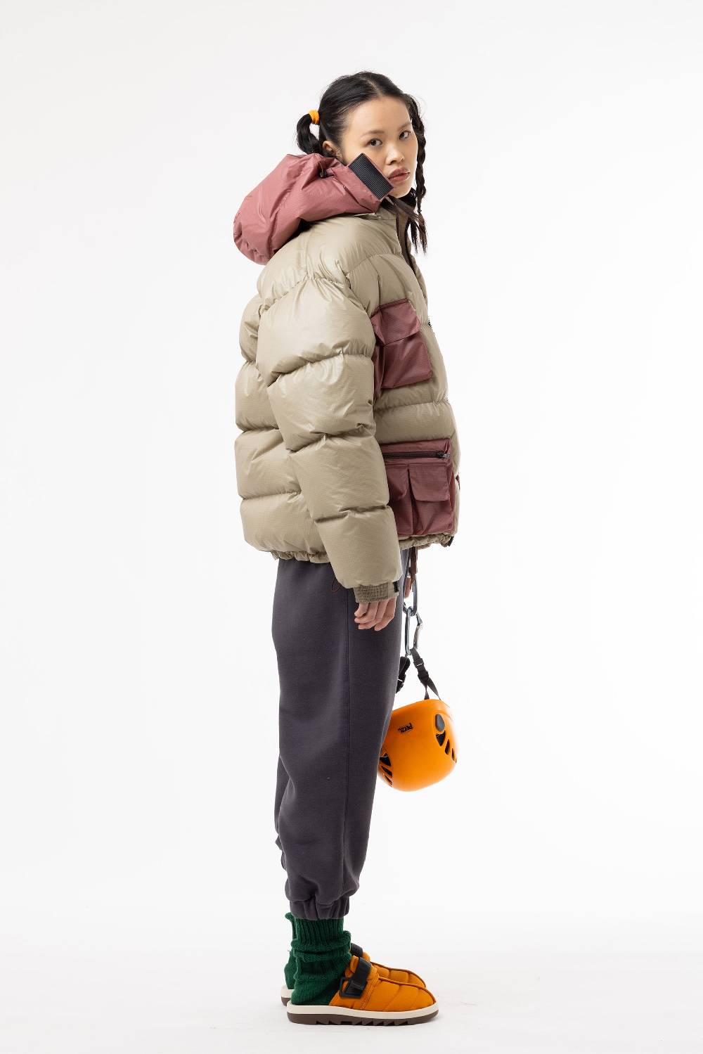Lc23 Multipocket Down Jacket Beige/Pink Fino Al -60%