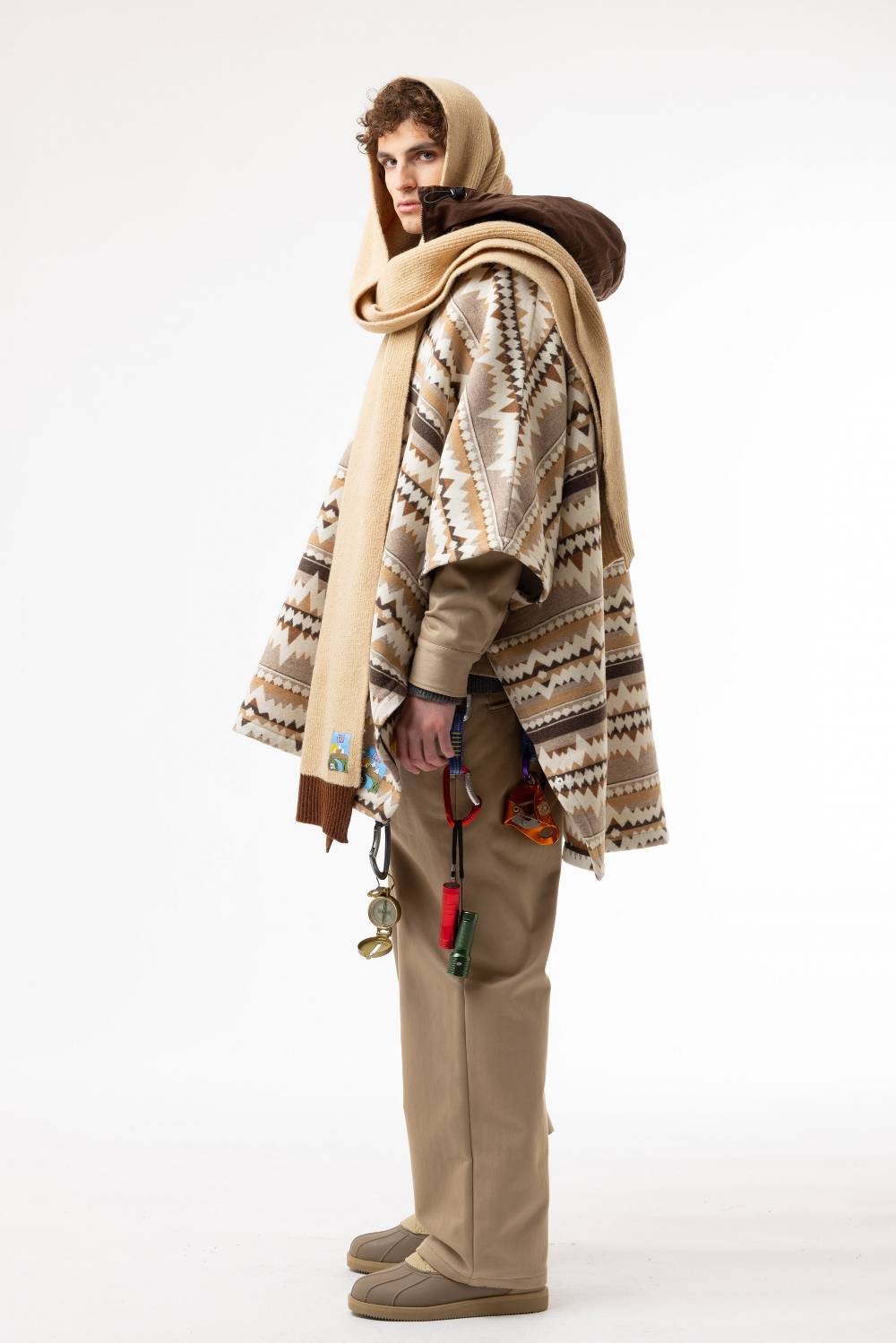 Lc23 Cape Coat Beige Shopping Online