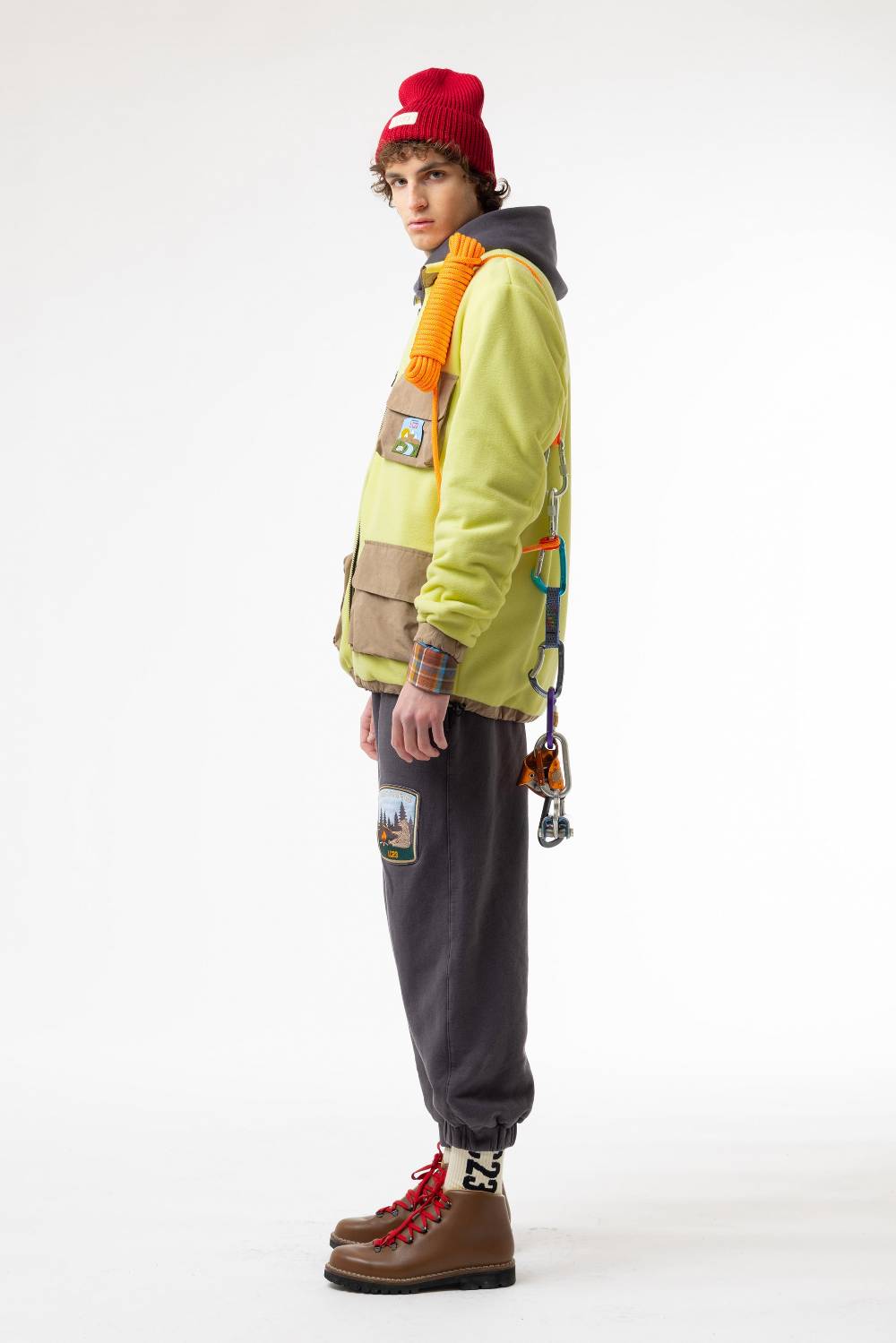 Lc23 Polartec Sherpa Jacket Yellow Convenienza