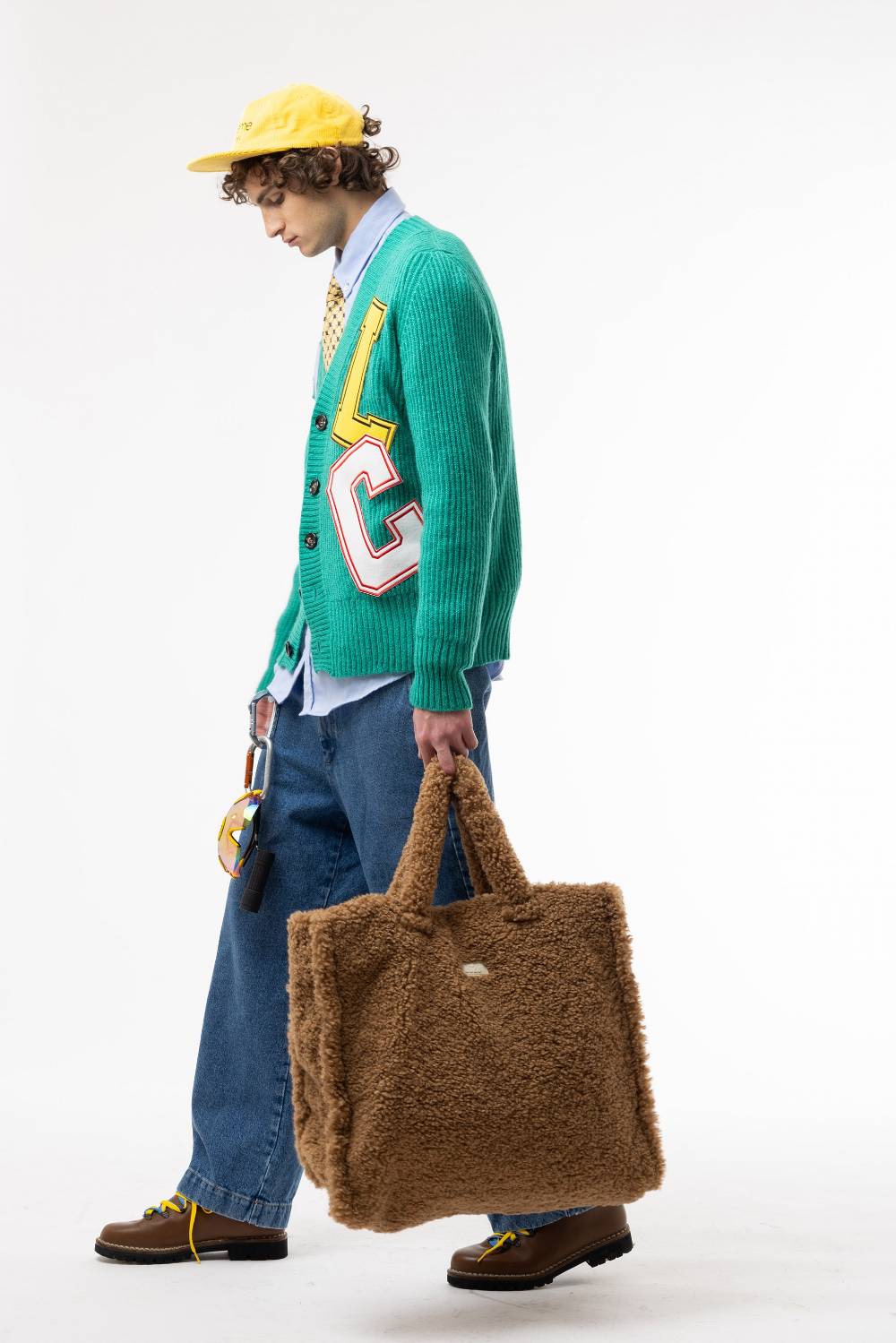 Lc23 Patch Cardigan Green Economico