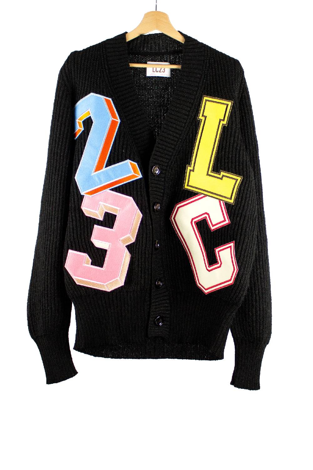 Lc23 Patch Cardigan Black Outlet