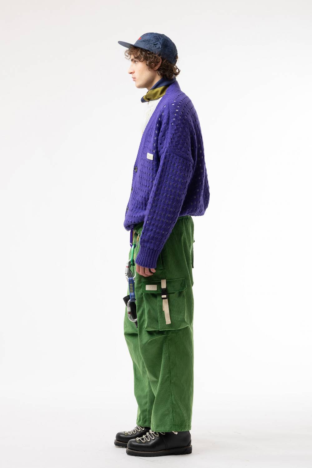 Lc23 Perforated Cardigan Purple In Vendita