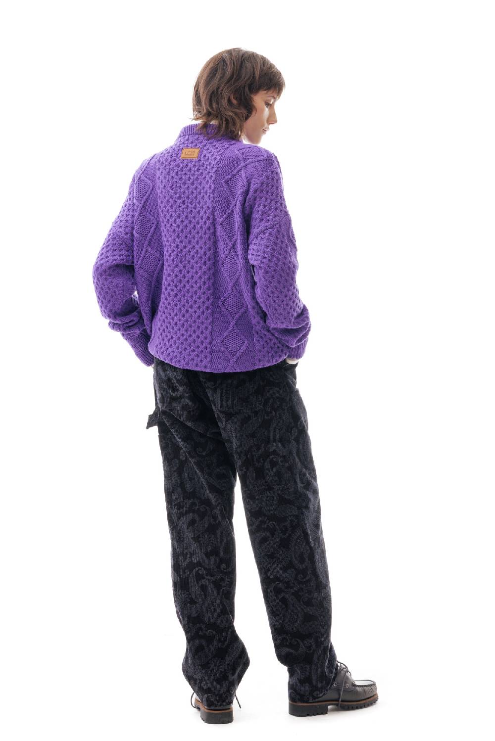 Lc23 Irish Knit Sweater Purple Saldi